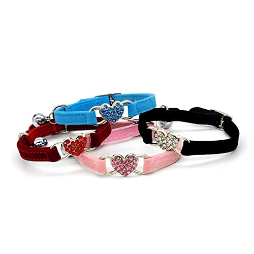 WOONEKY 1stk Katzenkette Aus Strass Katzenhalsband Abbrechen Strass Katzenhalsbänder Für Katzenhalsband Mit Glöckchen Kätzchen Zubehör Kätzchen-Kragen Rosa von WOONEKY