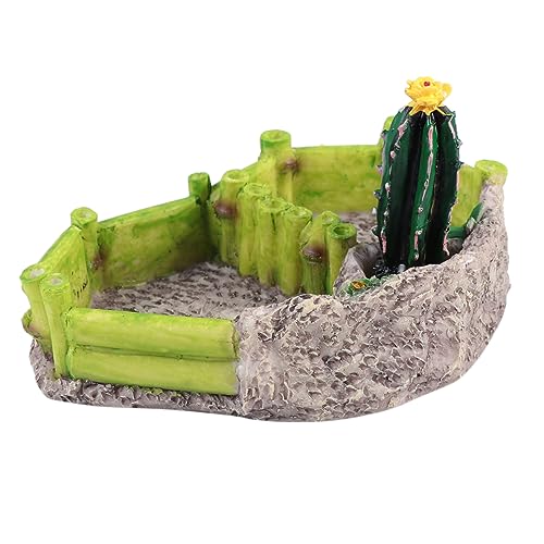 WOONEKY 1Pc Harz Reptil Lebensmittel Schüssel Pilz Decor Sicher Robust Wasser Gericht für Schildkröte Aquarium von WOONEKY