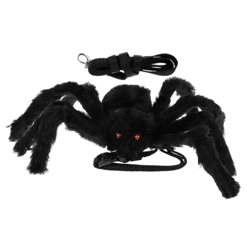 WOONEKY 1stk Spinnenleine Spinnenkostüm Für Haustiere Halloween-haustierkleidung Halloween-hundeleine Seil Zum Schleppen Von Hunden Haustier Geschirr Kauspielzeug Hundegeschirr Leine Black von WOONEKY