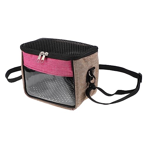 WOONEKY 2 STK Hamster Aus Tasche Für Hamster Tragetasche Für Kleintiere Igel Reiseträger Tragbare Transportbox Für Haustiere Abgehende Tasche Für Kleine Tiere Umhängetaschen Rosa von WOONEKY