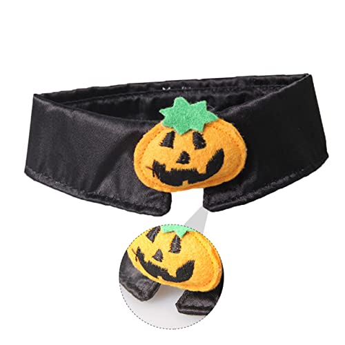 WOONEKY 2 STK Haustier Fliege verstellbare Kätzchenhalsbänder Kürbiskragen abbrechbares Katzenhalsband Halloween Costume Halloween Kleidung Haustierhalsband-Dekor Katzenfliege Polyester von WOONEKY