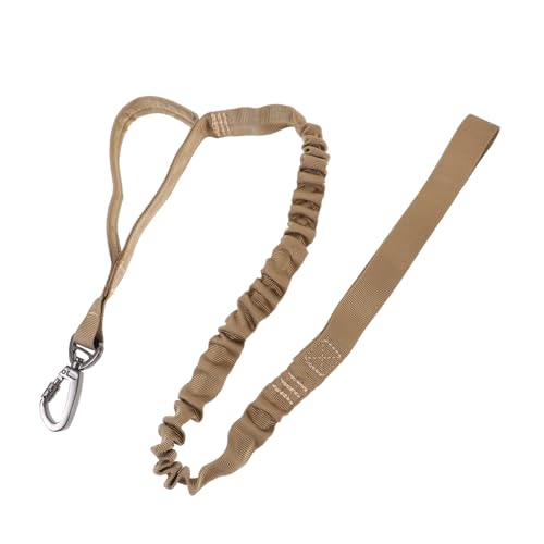 WOONEKY 2 STK Hundeleine hundegurt hundelaufband hundegürtel Hunde Gurt Kettenringleinen Haustier Leine mit Kettenschlaufe Käfige Trainingsgeschirr für Hunde Trainingsleine für Hunde Khaki von WOONEKY