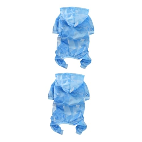 WOONEKY 2 Stück Hunde Overall Vierbeiner Kleidung Haustierkleidung Hundekostüm Haustierkostüme Für Kleine Hunde Sommer Vierbeiner Kleidung Hund Haustierkostüm Haustier Outfit von WOONEKY