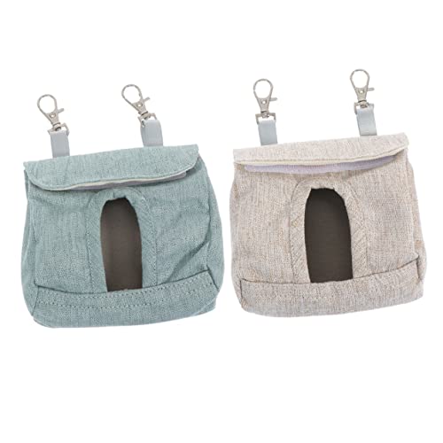 WOONEKY Umweltfreundliche Feeder Tasche Meerschweinchen Heu Feeder Waschbar Lagerung Tasche Praktische Haken von WOONEKY