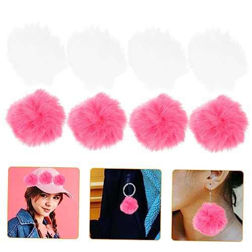 WOONEKY 20Pcs Künstliche Plüschkugeln Kopfbedeckungszubehör Flauschige Ball Ornamente Kleidung Hut Dekorationen Basteln Flauschige Kugeln Kleidung DIY Accessoires Pompom Bälle Pompoms von WOONEKY