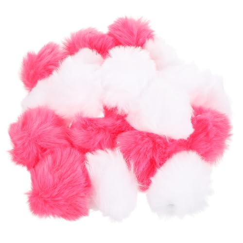 WOONEKY 20St künstliche Plüschbälle Hüte DIY Flauschige Bälle Pompons für Mützen haircharm haaraccessoires Fluffy Wohnkultur Mehrzweck-Pompombälle Flauschige Ballverzierungen Kunstfell von WOONEKY