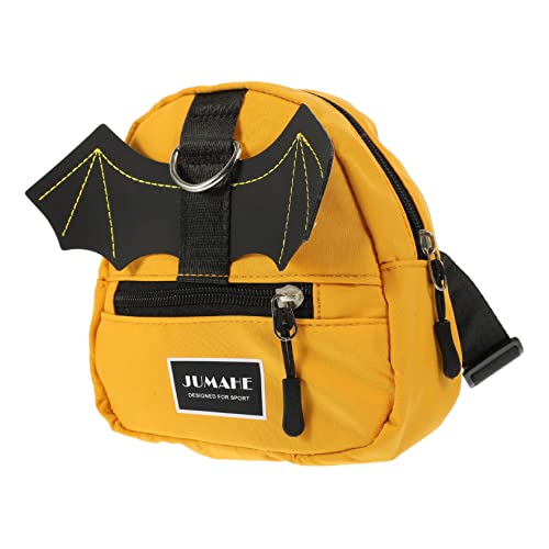 WOONEKY 2St Hunde Rucksack Hundegeschirr Rucksack für Haustiere. Mini-Rucksack pet Backpack hundetüten kotbeutel Wasserdichter Rucksack für Haustiere Hundeweste Rucksack Segeltuch Yellow von WOONEKY