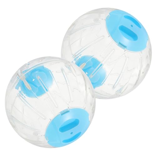 WOONEKY Kompakter Gymnastikball für Hamster 2er-Pack mit Löchern für die Luftzirkulation für Spielzeug für Haustiere von WOONEKY