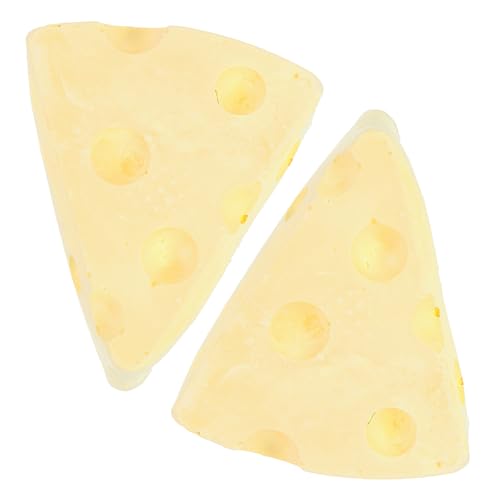 WOONEKY 2st Käse Käse Mozzarella Kaninchen Backenzahn Chinchilla-Spielzeug Hamster- -Spielzeug Hasenkauspielzeug Kauspielzeug Für Kleintiere Spielzeuge Hasen-kauspielzeug Kalziumgips von WOONEKY