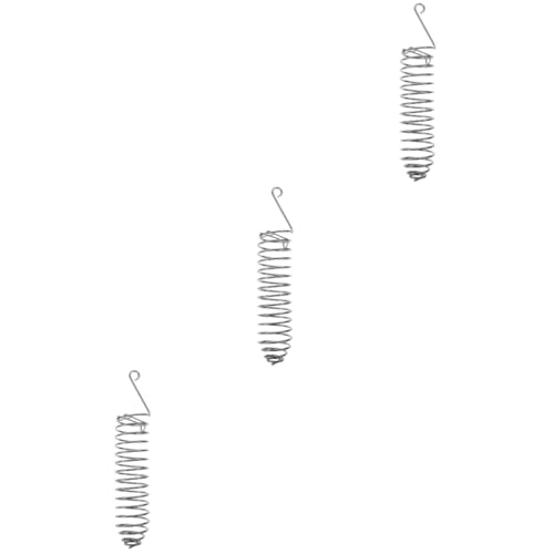 WOONEKY 3 STK Häcksler Aus Edelstahl Vogelfutterspender Zum Aufhängen Von Früchten Spielzeug-Haustiere Vogel-gemüsespieß Futterspender Für Vögel Vogel-gemüsehalter Rostfreier Stahl von WOONEKY