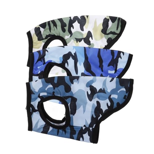 WOONEKY 3PCS Hund Camouflage Weste Welpen Atmungsaktive Hund Shirt Haustier Kleidung für Spaziergang von WOONEKY