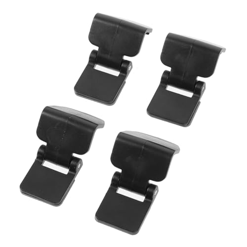 WOONEKY 4 Stück Clips für Aquariumdeckel Deckelklammern für Aquarien schildkröten zubehör geldschrank Spinnen Box Clip für Terrarium-Abdeckung Schildkröten-Wohnpanzerschnalle Plastik Black von WOONEKY