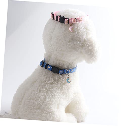 WOONEKY 4 Stück Verstellbares Haustierhalsband mit Mondstern Anhänger aus Strapazierfähigem Nylon für Kleine Katzen Kätzchen Modisch und Sicher im Alltag WOONEKY 4 Stück Verstellbares Haustierhalsband mit Mondstern Anhänger aus Strapazierfähigem Nylon für Kleine Katzen Kätzchen Modisch und Sicher im Alltag von WOONEKY
