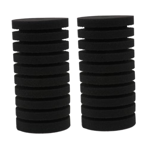 WOONEKY 6 STK Filter-Ersatzwatte sieb Schwamm ersetzen Unterwasserfilter für Aquarien Tank Filter Ersatzschaum Aquarium Filter Zubehör angelrolle Wasser Filter Aquarienschwamm ersatz Black von WOONEKY