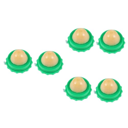 WOONEKY 6 STK Katzensnack Katze leckt Ball Katzenleckerli Katzenleckerli Katzen Spielzeug cat Toys Catnip Kätzchen behandelt Leckereien für Katzen Snack für Haustiere Katzenbonbons Green von WOONEKY