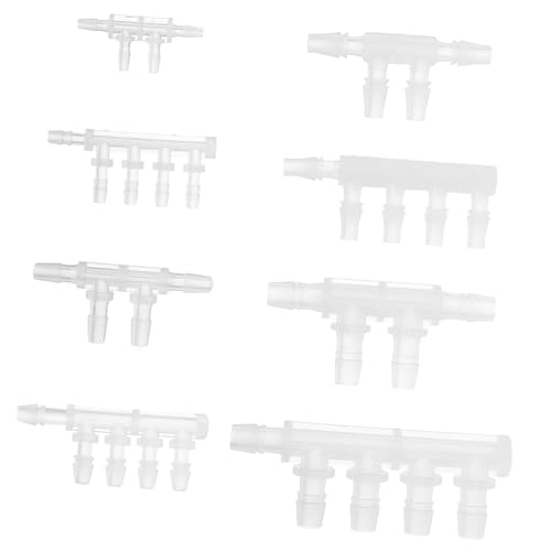 WOONEKY 8St Rohrverbinder luftpumpe Adapter luftpumpen Adapter Sanitär-Schnellverbinder Schlauchanschluss für Aquarien Wasserfilter Luftschlauchanschlüsse Schlauch mit Widerhaken Pipeline von WOONEKY