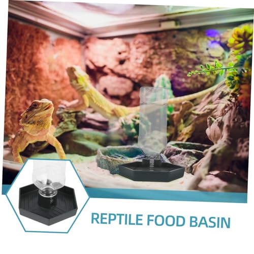 WOONEKY Automatischer Reptilien Wasserspender Abs Langlebiger und Praktischer Wassernapf für Schildkröten Eidechsen Spinnen Kleines Kompaktes Futter und Trinkgefäß WOONEKY Automatischer Reptilien Wasserspender Abs Langlebiger und Praktischer Wassernapf für Schildkröten Eidechsen Spinnen Kleines Kompaktes Futter und Trinkgefäß von WOONEKY