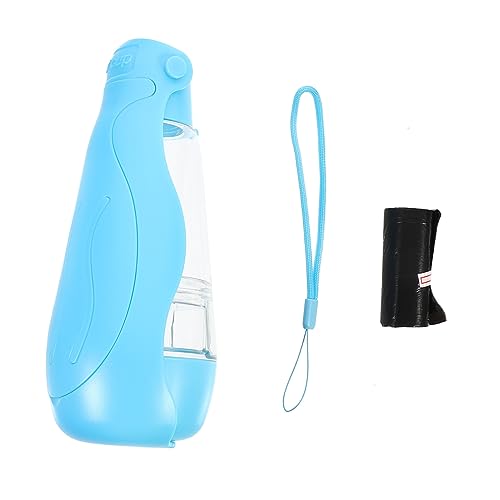 WOONEKY Becher für Haustiere Tiernahrungsflasche hundefutter Flasche tragbarer Wasserkocher pet Water Bottle pet Food Container Hund wasserflasche Hunde trinkflasche das Haustier Blue von WOONEKY