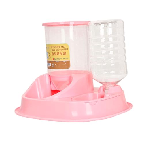 WOONEKY Futterautomat pet Feeder Hunde trinknapf Slow Feeder Hundenapf Spielzeug für Kätzchen Katzennäpfe Katzennapf Automatischer Wasserspender für Katzen Futternapf für Haustiere Plastik von WOONEKY