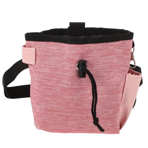 WOONEKY Gürteltasche für das Hundetraining Outdoor-Snacktasche für Hunde Hundefutter-Verpackungsbeutel leckerli Tasche Hunde hundeleckerli Beutel Snack-Taschen Müllbeutel Snackhalter Rosa von WOONEKY