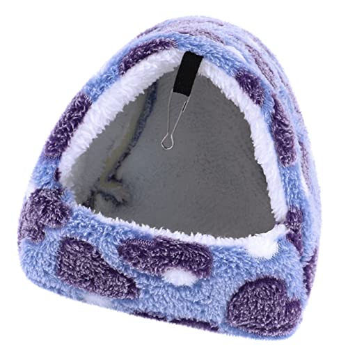 WOONEKY Hängematte für Hamster Hängematte für kleine Haustiere Warmer Kleintierkäfig hamsterbett kleintierhaus meerschweinchen Bett warmes Bett für kleine Haustiere Flanell Baumwolle von WOONEKY