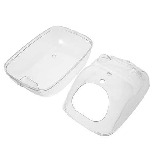 WOONEKY Hamster Badewanne Transparente Sandbad Container für Hamster und Kleintiere Vielseitig Einsetzbar als Badezimmer und Toilette Einfach zu Reinigen Spritzwassergeschützt für Sauberes WOONEKY Hamster Badewanne Transparente Sandbad Container für Hamster und Kleintiere Vielseitig Einsetzbar als Badezimmer und Toilette Einfach zu Reinigen Spritzwassergeschützt für Sauberes von WOONEKY