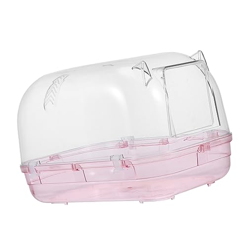 WOONEKY Hamster Badezimmer Kleine Haustier Toilette Kleine Haustier Badewanne Hamster Badewanne Meerschweinchen Badewanne Hamster Badewanne Chinchilla Badewanne Transparente Kleine von WOONEKY