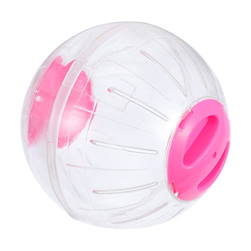 WOONEKY Hamster Laufball Übungsspielzeug für Ratten Hamsterkäfig Spielzeug Hamster Spielzeug hamsterspielzeug Haustier Spielzeuge Hamster Joggingball Hamster-Laufball Plastik Rosa von WOONEKY