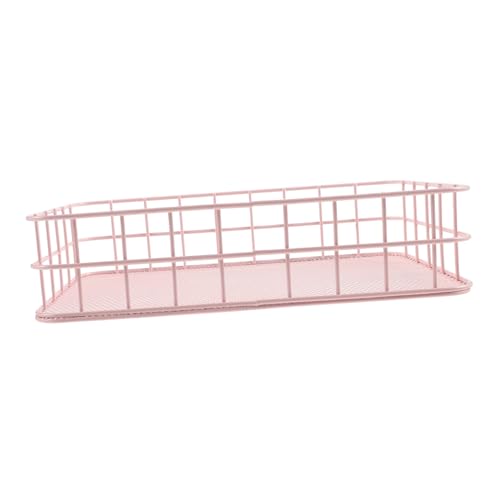 WOONEKY Hamsterspielzeug für den Haushalt nager Spielzeug nager käfig Vogelständer ratten käfig Kleintier Käfig Zubehör metallbett Chinchilla-Accessoire lustige Hamsterplattform Eisen Rosa von WOONEKY