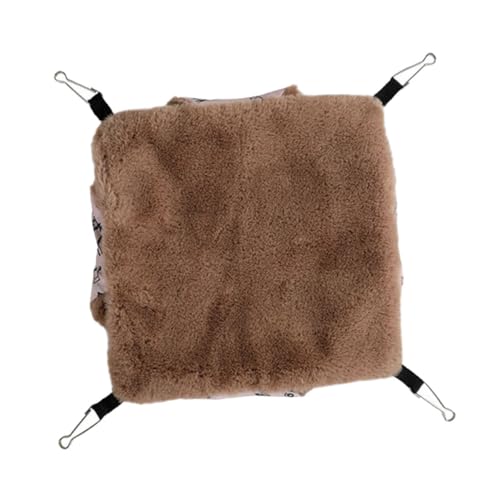 WOONEKY Meerschweinchenbett 20 X 20 cm Doppellagig Weiche Hängematte Zum Aufhängen Warmes Tragbares Bett Für Haustiere Luftdurchlässig von WOONEKY