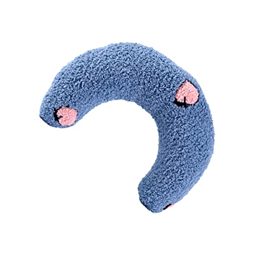 WOONEKY Haustier Kissen Menschliches Hundebett Liege Hundecouchbett Gemütlich Abdeckung Körper Katze Schlafkissen Individuelles Kissen Bettwäsche Hundebetten Vlies Polyester Blue von WOONEKY