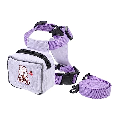 WOONEKY Haustier Rucksack Geschirr Mit Leine Rucksack Mit Leine Welpen Leine Rucksack Leine Hundegeschirr Rucksack Katzen Rucksack Geschirr Haustier Leine Seil Rucksack Für von WOONEKY