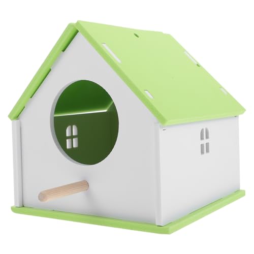 WOONEKY Haustier Vogelhaus Für Papageien Vogelnest Und Vogelfutterhaus Mit Futterschale Für Vögel Wetterfest Und Ideal Zum Aufhängen Perfekt Für Wildvögel Im Garten von WOONEKY