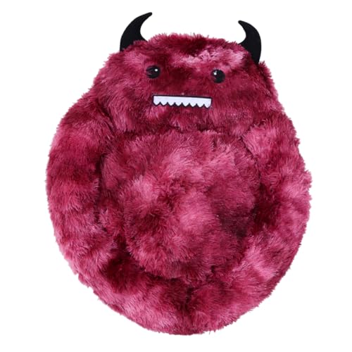 WOONEKY Haustier warmes Nest Welpenbett warme Haustierdecke Schlafbett für Welpen Hamster Plüschbett pet Heating pad pet Bed katzenhöhle Haustierkissen Plüsch Haustierbett Plüsch- rot von WOONEKY