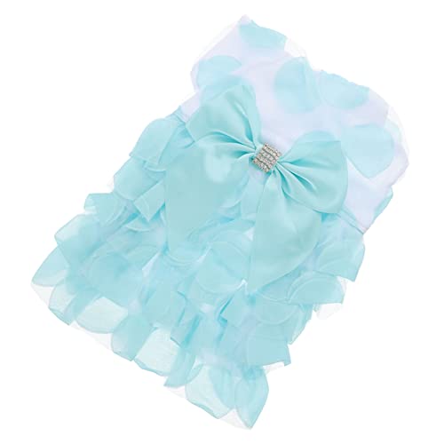 WOONEKY Haustierkleidung Haustier Hunderock Haustier Hundekleid Haustier Bowknot Kleid Haustier Hunde Tutu Kleid von WOONEKY