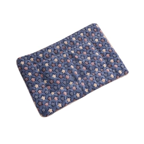 WOONEKY Haustiermatte Decke Plüsch-katzenmatte Nestunterlage Für Haustiere Ruhekissen Für Haustiere Bettdecke Hundekiste Plüsch Bettmatte Plüsch Katzenkissen Katze Warme Matte Blue Flanell von WOONEKY