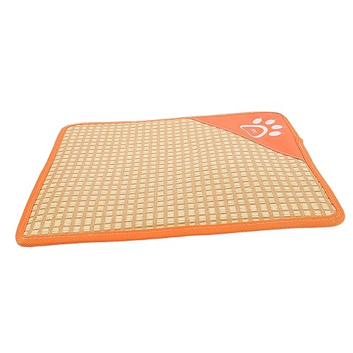 WOONEKY Haustiermatte haustierbett pet Bed dogbed hundebeet Kühlmatte für Haustiere Kühlmatte für Katzen Sommer hundeschlafmatte Kühlmatte für Hunde Haustier Sommerschlafnest Strohmatte von WOONEKY