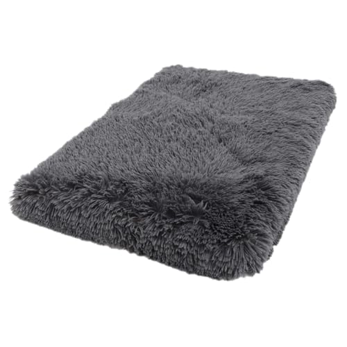 WOONEKY Haustierstreu Animal Polster pet Bed katzennapf unterlage hundeschlafplatz Hundebetten & Möbel Wärmekissen für Katzen Schlafbett für Katzen Schlafbetten für Hunde Flanell Dark Grey von WOONEKY