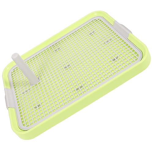 WOONEKY Haustiertoilette Gitter Hundetoilette Haustiertraining PIPI-Pad-Halter für Hunde pet Supplies pet Bowl Mesh-Toilette für Haustiere Bettpfanne für Haustiere Plastik Light Green von WOONEKY