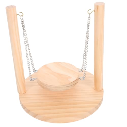 WOONEKY Holz Hamster Schaukelspielzeug Sicheres und Haltbares Hängematten für Kleintiere Installieren für Hamster und Kleine Haustiere WOONEKY Holz Hamster Schaukelspielzeug Sicheres und Haltbares Hängematten für Kleintiere Installieren für Hamster und Kleine Haustiere von WOONEKY