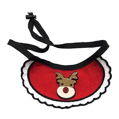 WOONEKY Hund Weihnachtslätzchen Weihnachtsschals für Haustiere Hund Weihnachtshalstuch Easy putz Dreieckstuch für Haustiere weihnachtsdeko Hundehalsband Haustierhalsband-Dekor Weihnachten von WOONEKY