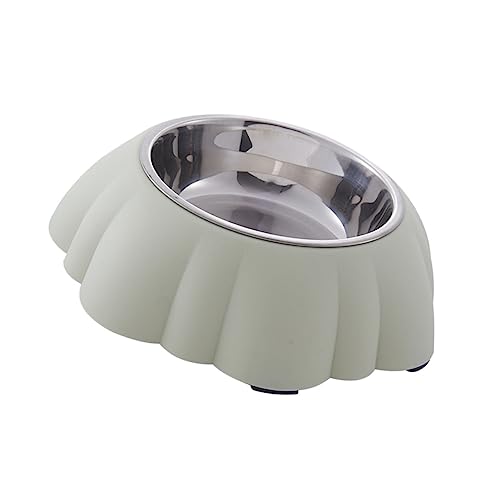 WOONEKY Hundefutter Futternapf für Hunde süße Hundenäpfe erhöhter Futterautomat für Hunde Hund wassernapf edelstahlschüsseln pet Supplies Futternapf für Haustiere Haustiernapf Light Green von WOONEKY