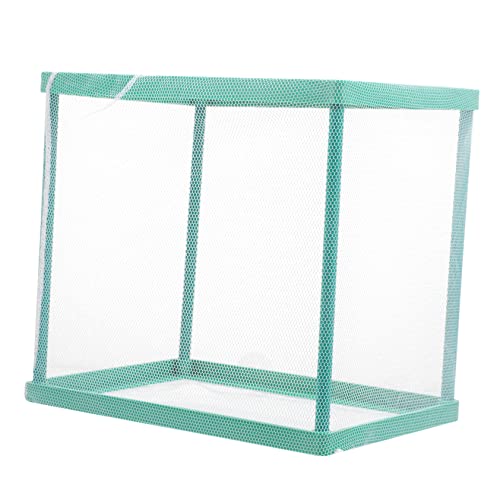 WOONEKY Inkubation sbox Inkubation Netzwerk Inkubator für die Fischzucht Aquarium für Betta-Fische Aquarium breeding Box Fish Incubator Fischbrutkasten Zuchtbecken Plastik und Stoff Green von WOONEKY