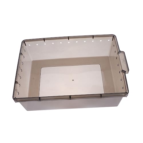 WOONEKY Kasten Fütterungsbox Schildkrötenterrarium Futterbehälter für Schlangen Reptile breeding Box Snake Hatching Container Zuchtkäfig für Haustiere Reptilienterrarium Plastik von WOONEKY