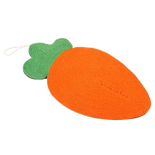 WOONEKY Katze kratzmatte Kratzteppich für Katzen Rutschfester Katzenkratzer Katzenschleifmatte katzenkratzmatte kratzmatte für Katzen verschleißfestes Katzenpad Sisal-Kratzunterlage Orange von WOONEKY