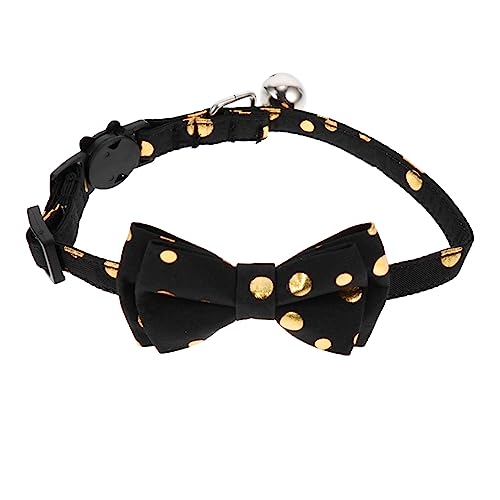 WOONEKY Katzenhalsband Kätzchen-Kragen Halsschmuck für Haustiere kleines hundehalsband Kitten Halsband katzenzubehöhr Abnehmbarer Bowknot-Kragen Haustier-Party-Ornament Aluminiumlegierung von WOONEKY