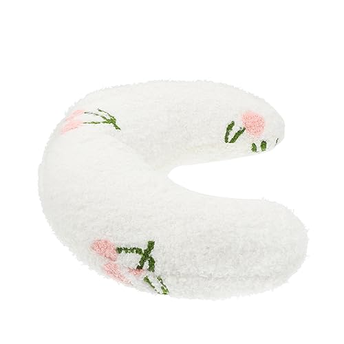 WOONEKY Kopfkissen Cute Pillow haustierbett schlafpolster Autokissen für Kinder Nackenkissen für Katzenbett Hündchenspielzeug für Kinder Schlafkissen für Katze Hundebedarf Plüsch Weiß von WOONEKY