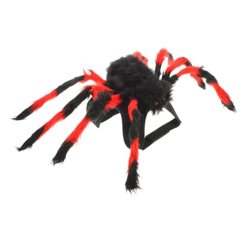 WOONEKY Halloween-Kostüm für Haustiere Spinnenkleid lustige Hundekleidung Haustier-Spinne Requisite Katze Verkleidung Haustier-Karnevalskostüme von WOONEKY