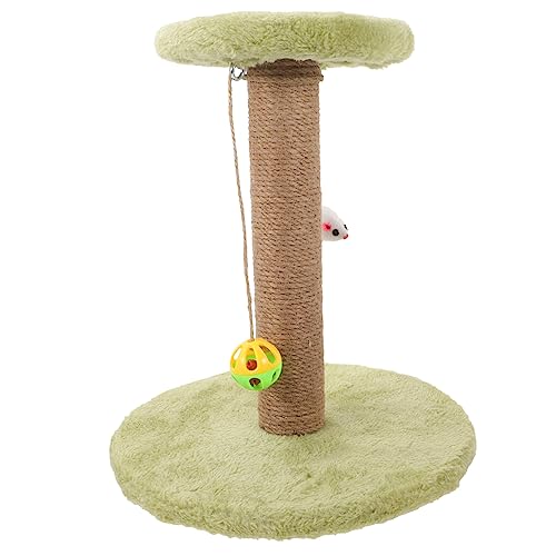 WOONEKY Kratzbaum Für Katzen Aus Sisal Katzenkratzbäume Für Wohnungskatzen Katzenbedarf Katzenkratzer Bequemer Kätzchenkratzer Süßer Kratzbaum Schöner Kratzbaum Bodenkratzbaum Massivholz von WOONEKY