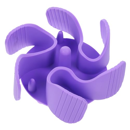 WOONEKY Langsamer Zubringer Silikonschaleneinsätze Slow-Feeder-Einsatz Futternapfeinsatz Für Langsamfutter Für Hunde Pet Bowl Slow Feeder Tierfutterbehälter Kieselgel Violet von WOONEKY